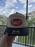 Beer Me Trucker Hat - Cream/Navy