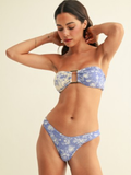 Bora Floral Bikini Bottom - Blue